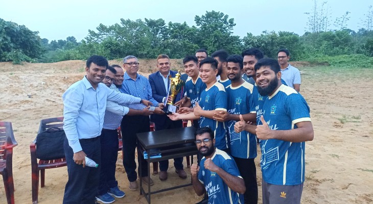 রাবিপ্রবিতে ম্যানেজমেন্টকে হারিয়ে ভলিবলে চ্যাম্পিয়ন ফিশারিজ